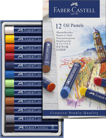 Faber Castell Creative Studio Oil Pastel Crayons 12