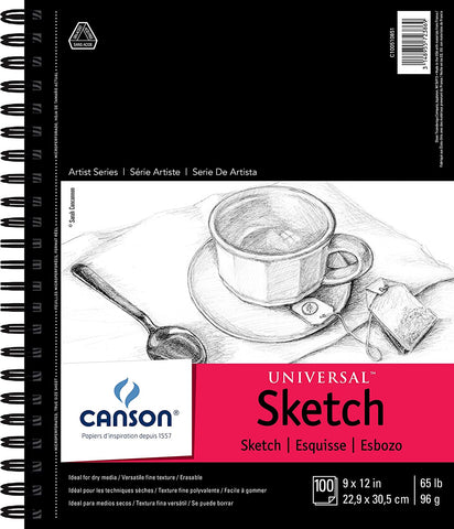 Canson Universal Sketch Pad 9" x 12" (100 sheets)