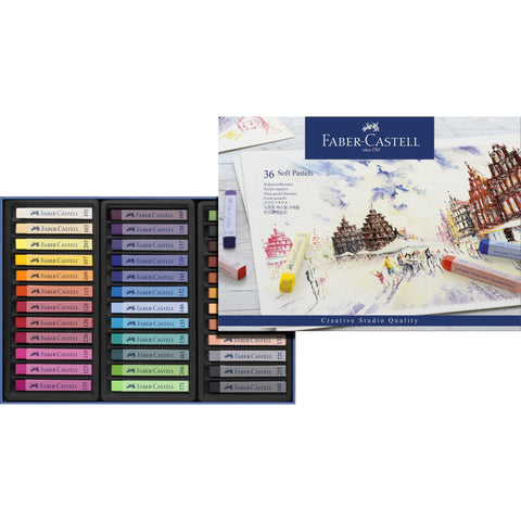 Faber Castell Creative Studio Soft Pastels - 36 Full Length Sticks