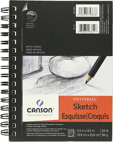 Canson Universal Sketch Pad 5.5" x 8.5" (100 sheets)