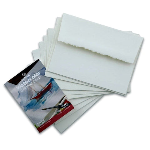 Canson Watercolour Greeting Cards & envelopes, 5" x 7" (pkg of 6 of each)