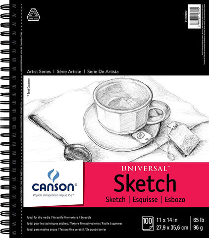 Canson Universal Sketch Pad 11" x 14" (100 sheets)