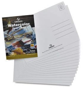 Canson Watercolour Postcards, 140 lbs., 5" x 7" (pkg of 15)